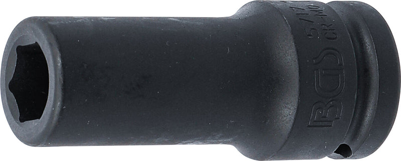 Krafthylsa Sexkant, djup | 20 mm (3/4") | 17 mm
